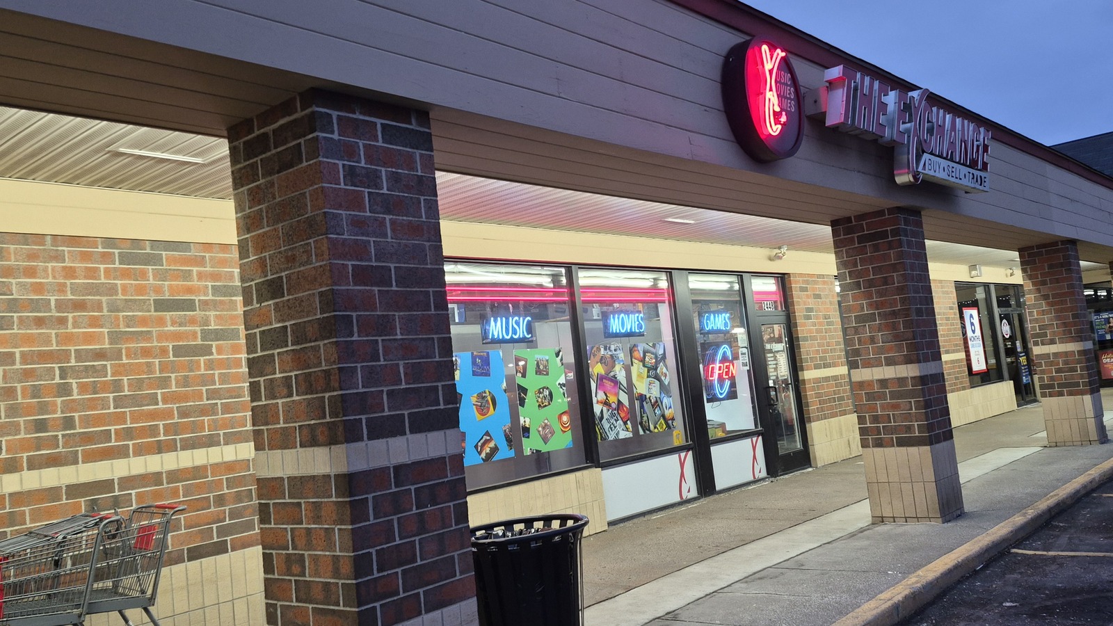 The Exchange storefront in Westwood Square in Alliance, Ohio