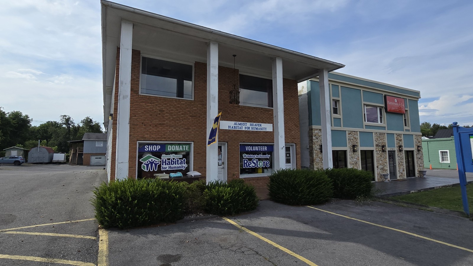 Habitat for Humanity ReStore building and donation entrance in Lewisburg