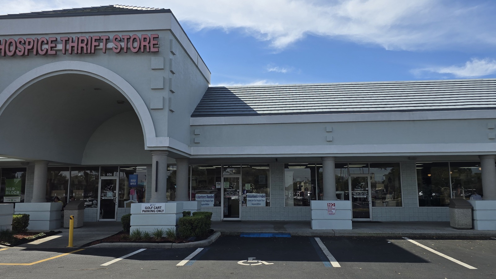 Hospice of Marion County Thrift Store storefront at Terrace Shoppes near Belleview