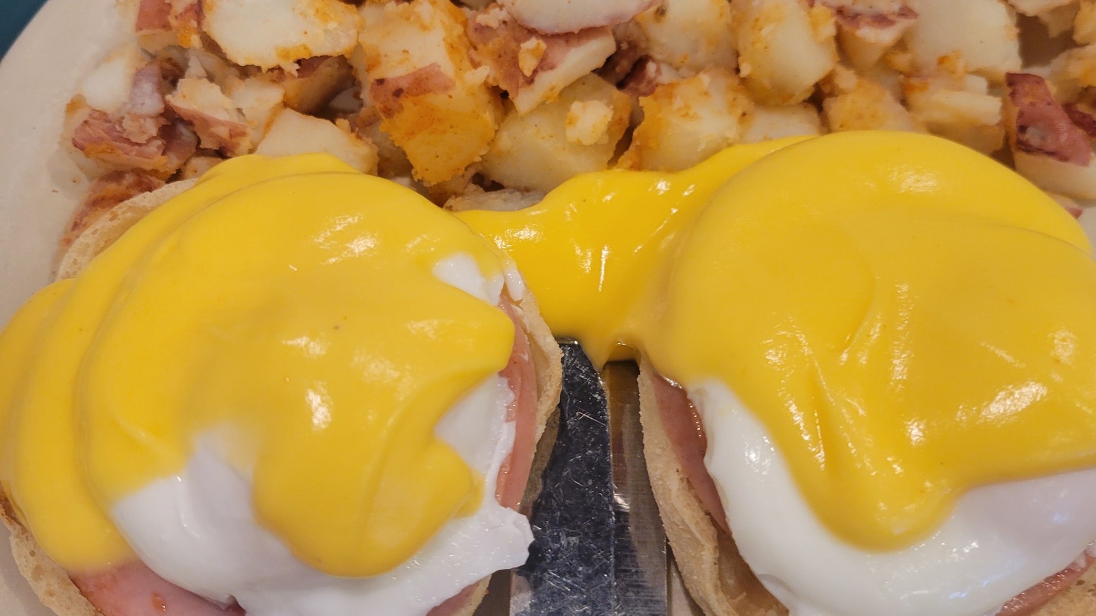 Eggs Benedict with potatoes at Randy's Restaurant & Ice Cream in Scottsdale