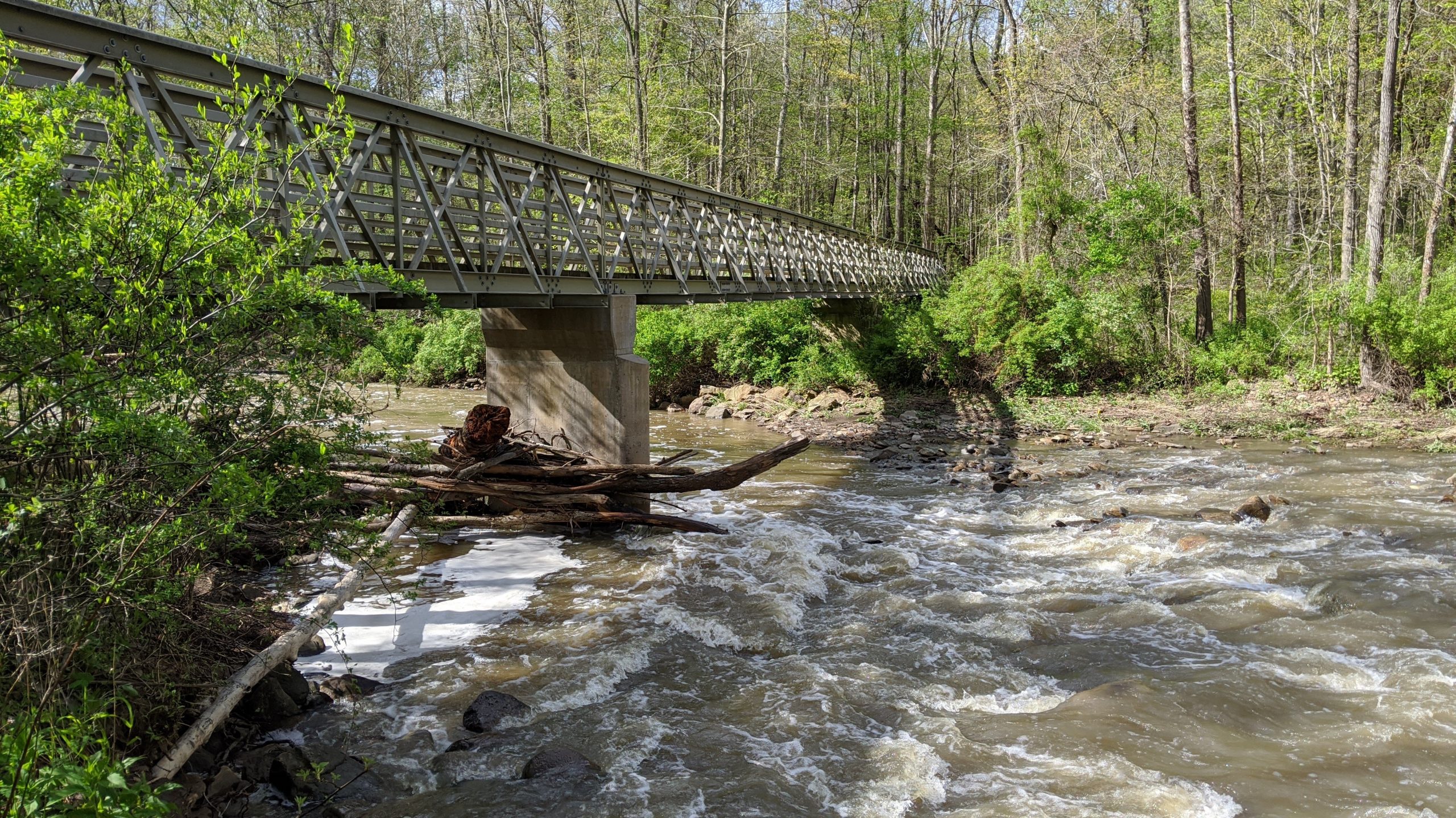 Bridge crossing Brandywine Creek in the park