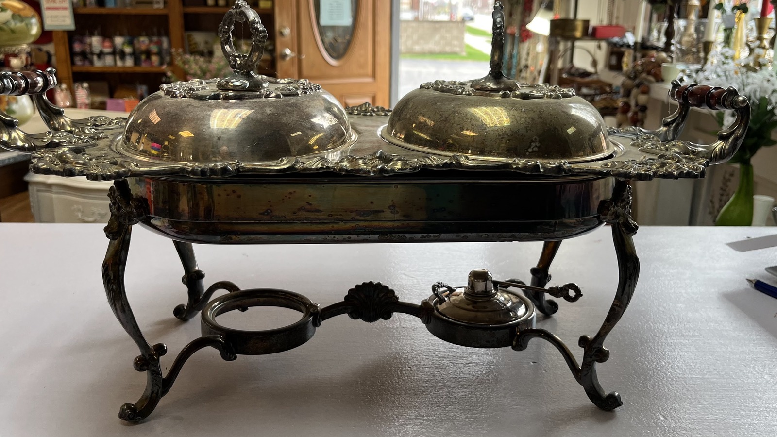 Colorful vintage decor and handmade goods at Tchotchkes Trinkets and Treasures in Morris