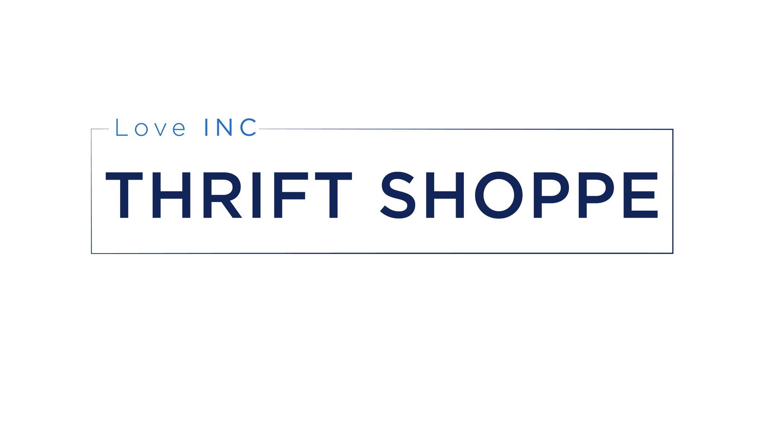 Love INC Thrift Shoppe sign in Oskaloosa