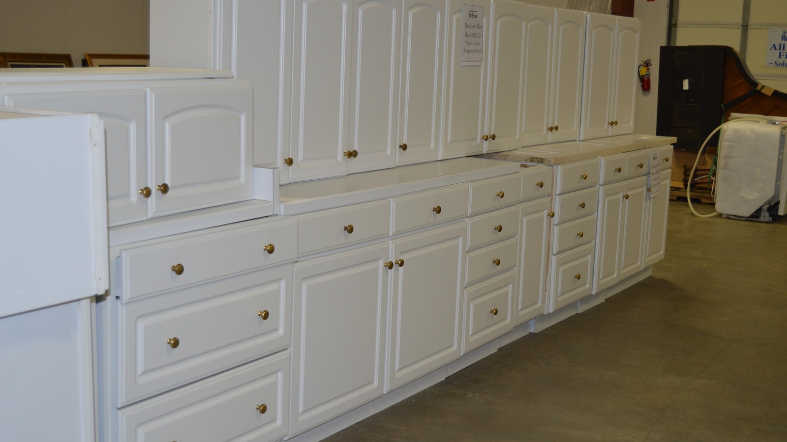 Cabinets and home fixtures at Habitat ReStore of the NC Sandhills