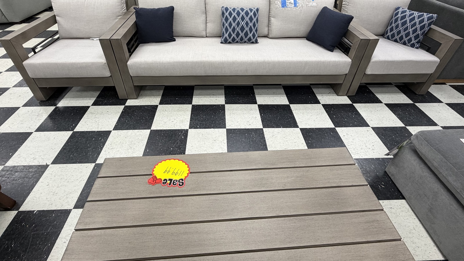 Furniture and home goods on the sales floor at A Better Way Bargains in Peachtree City