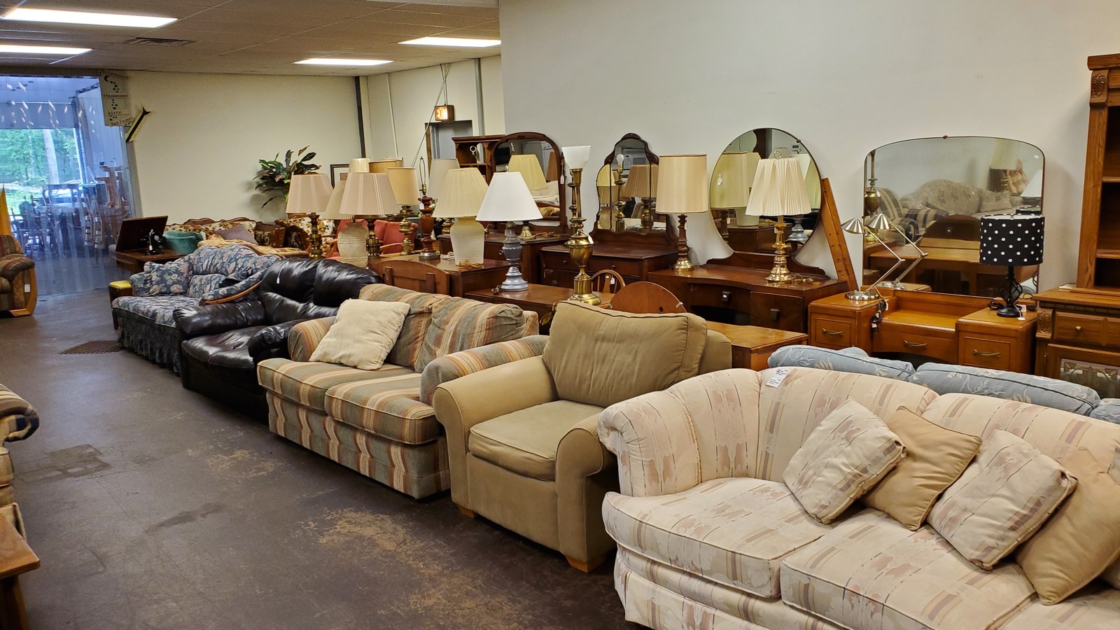 Sofas, chairs, and tables across the Habitat for Humanity ReStore in Rhinelander