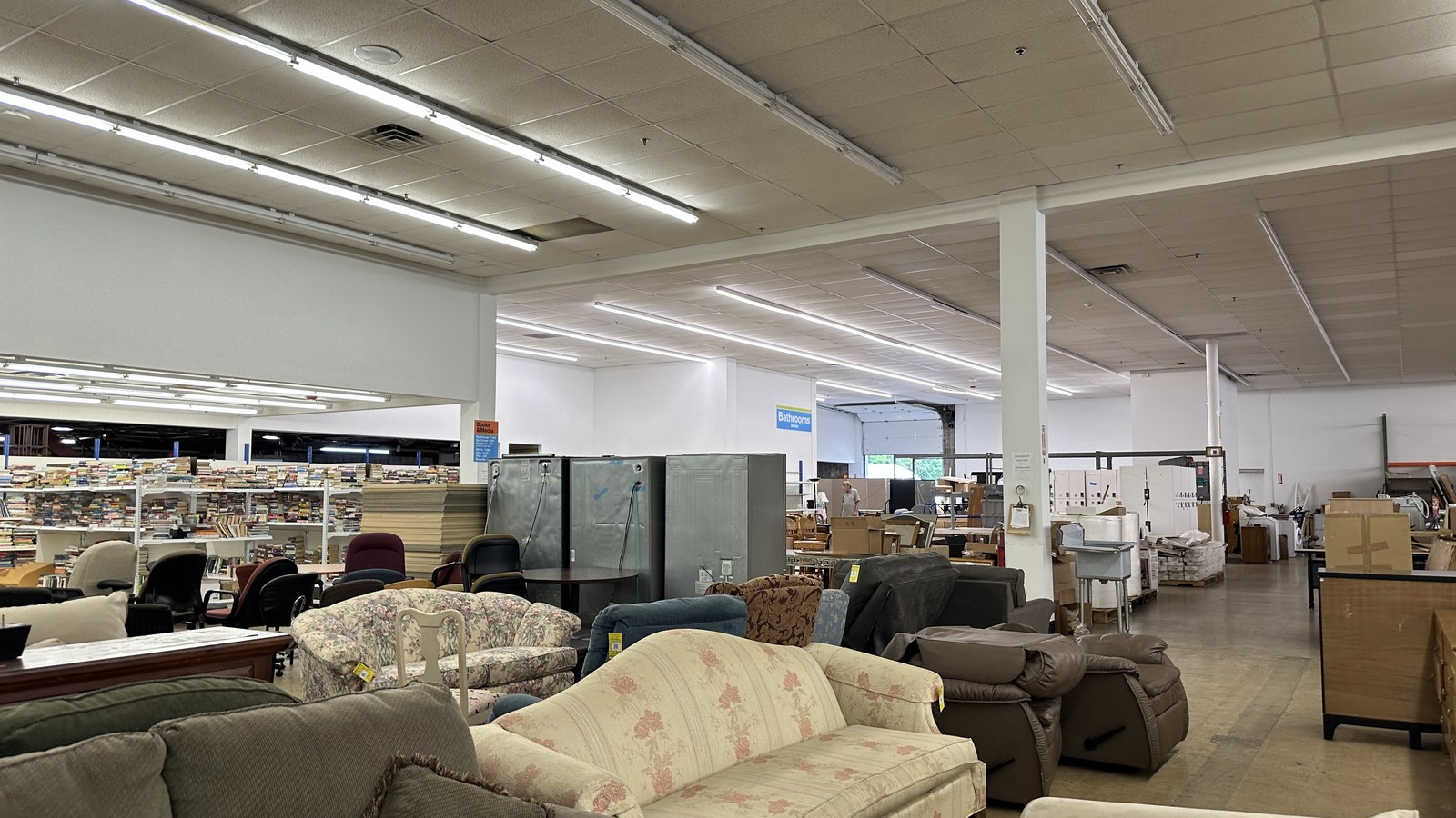 Sofas, chairs, tables, and cabinets inside the Lansdale North Wales Habitat ReStore