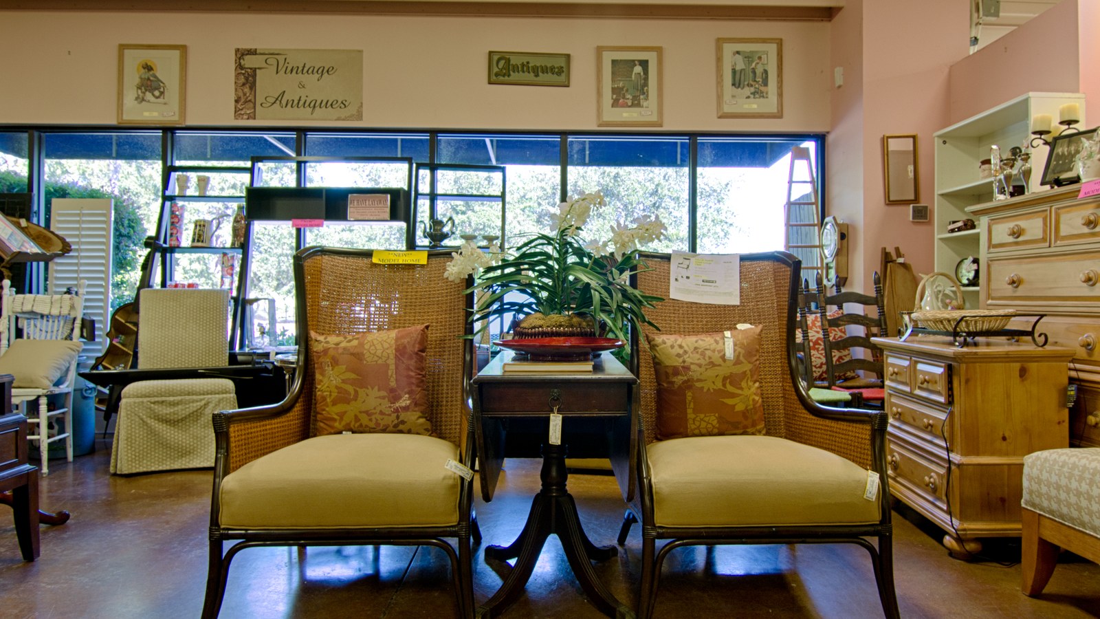 Furniture and home decor inside My House To Yours Consignments