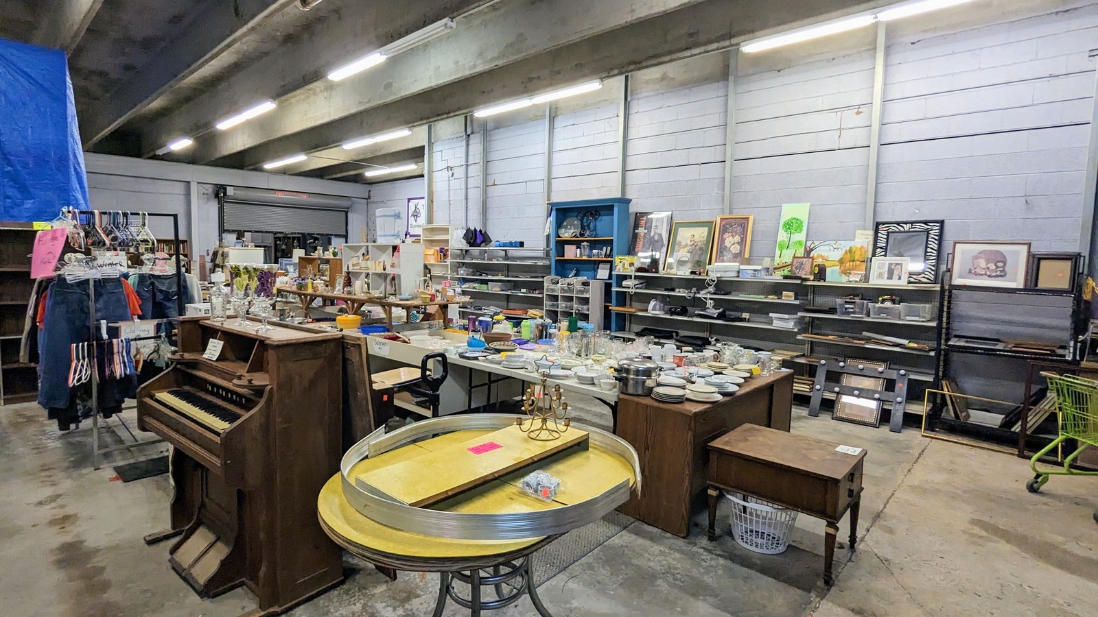 Home accents arranged at Treasures On First Street