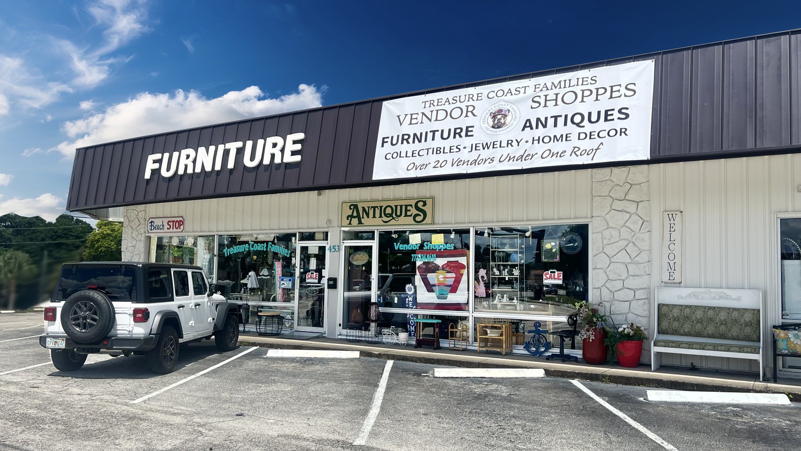 Treasure Coast Families Vendor Shoppes storefront in Stuart