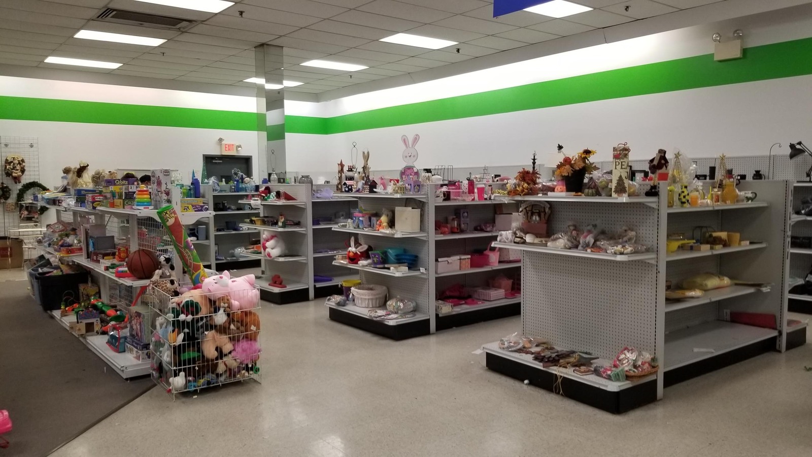Home goods displays spread across the Goodwill sales floor on Quentin Road in Lebanon