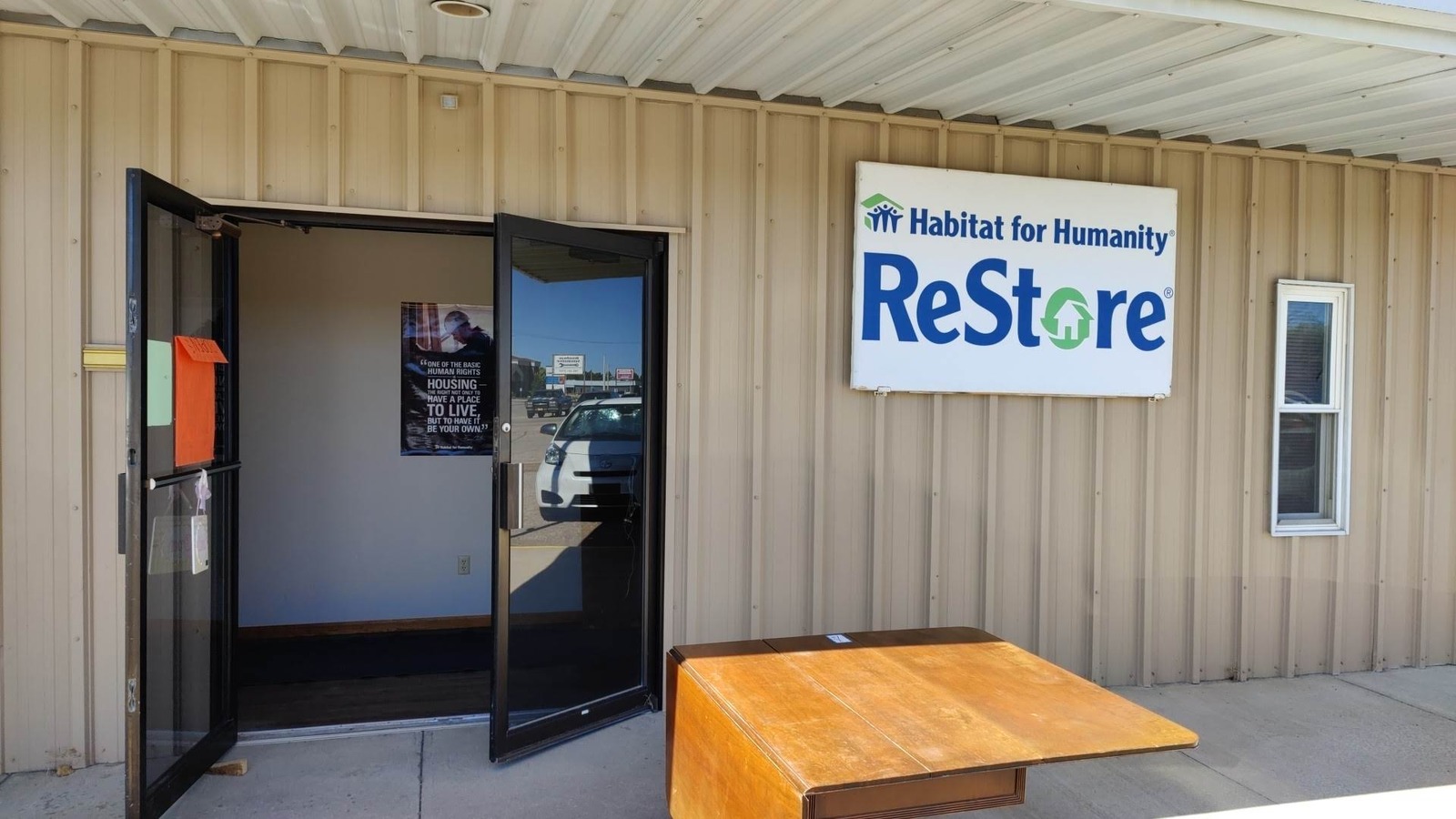 Habitat for Humanity ReStore entrance in Hays, Kansas