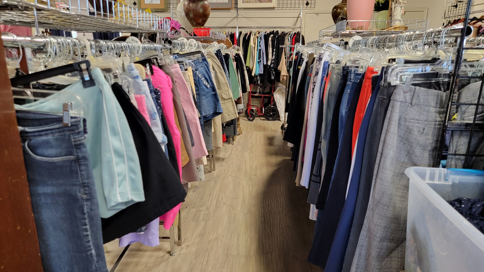 Secondhand merchandise at Hospice Resale Boca in Boca Raton, Florida