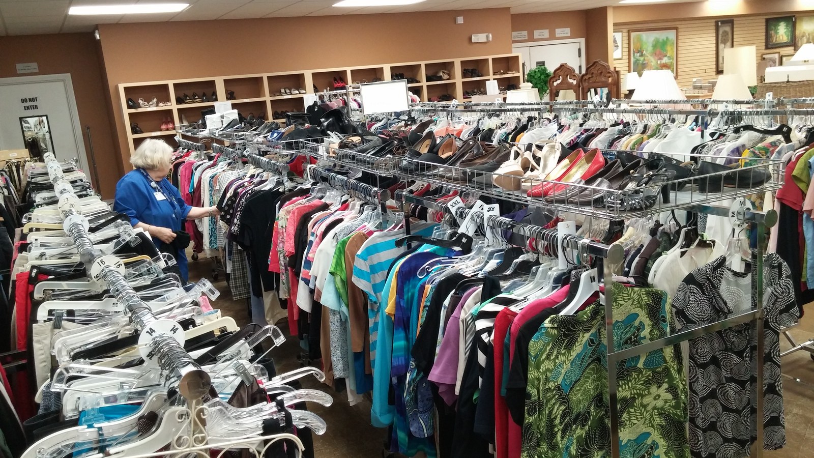 Secondhand merchandise at Debbie Rand Memorial Thrift Shop in Boca Raton, Florida