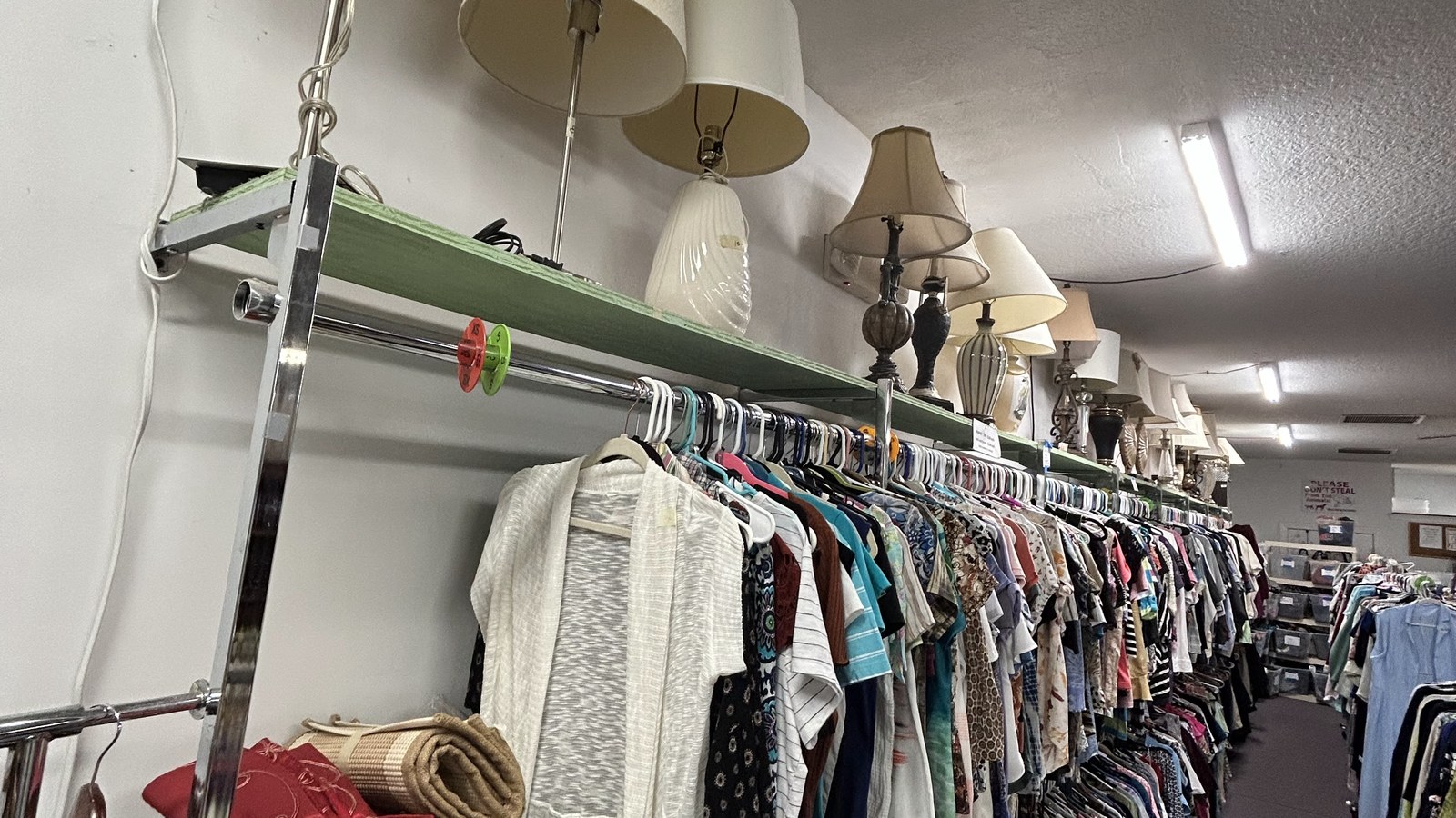 Secondhand merchandise at Dogs & Cats Forever, Inc. Thrift Store in Port St. Lucie, Florida