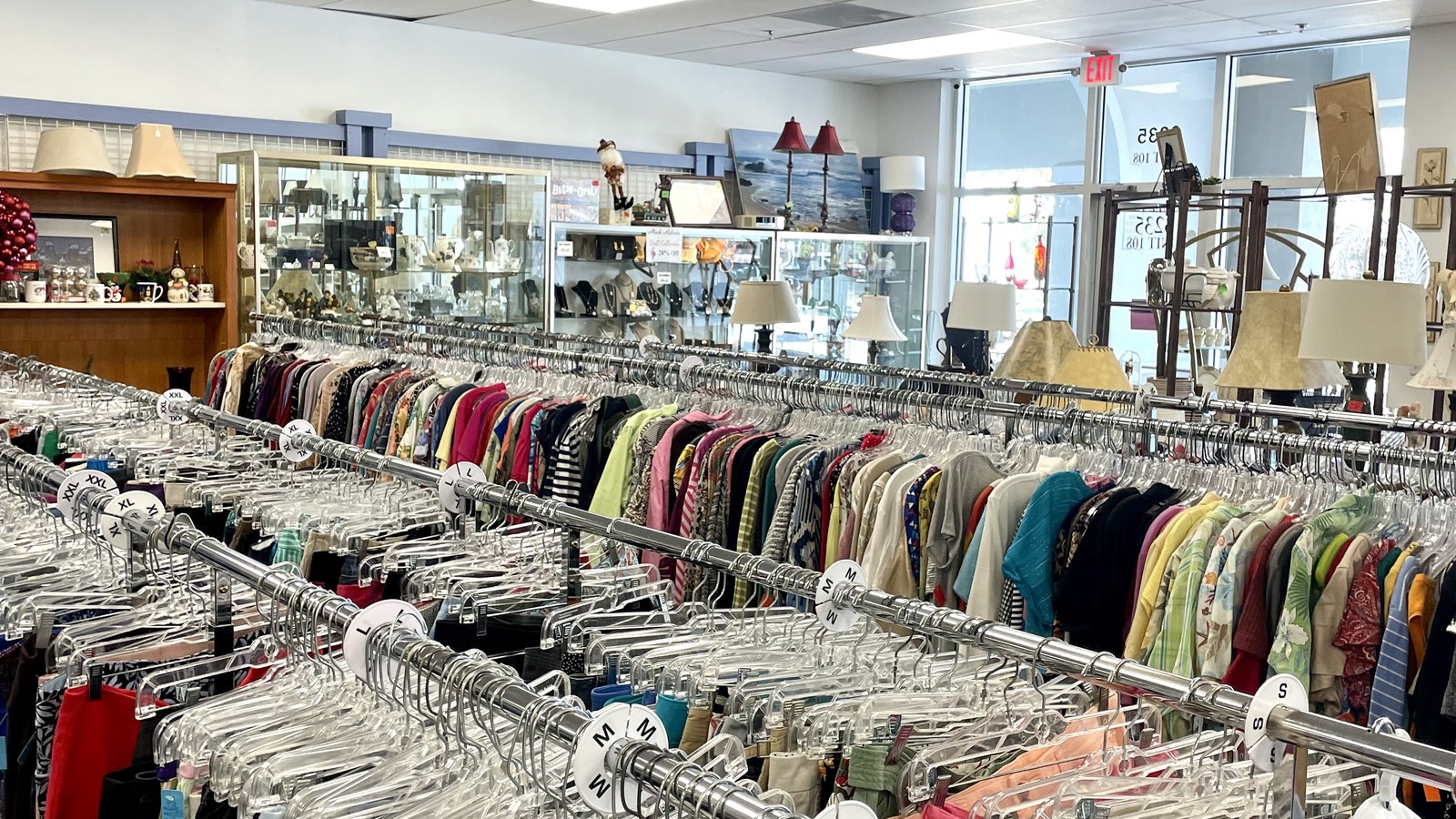 Secondhand merchandise at Treasure Coast Hospice Foundation Thrift Store in Port St. Lucie, Florida