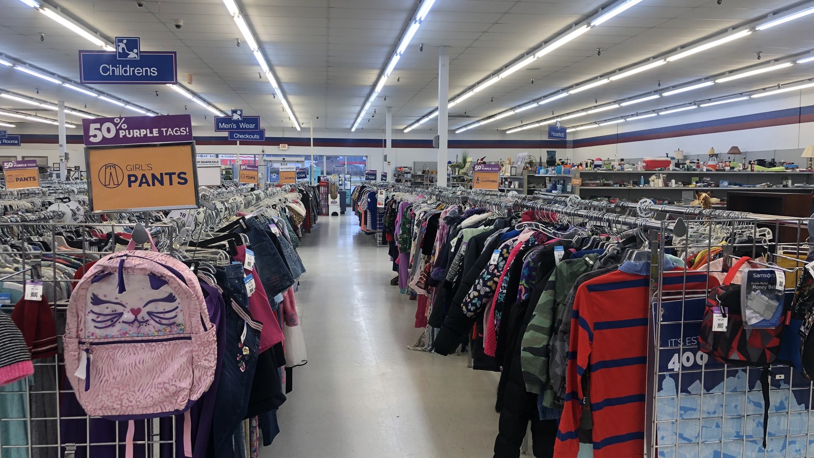 Secondhand merchandise at Goodwill Route 62 in Canton, Ohio