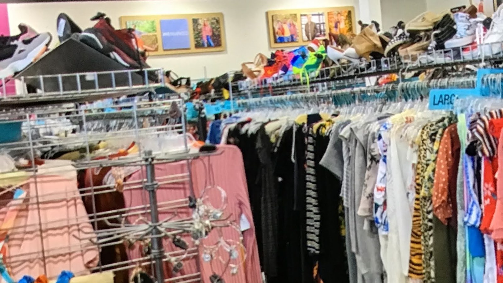 Secondhand merchandise at Plato's Closet in Chesapeake, Virginia