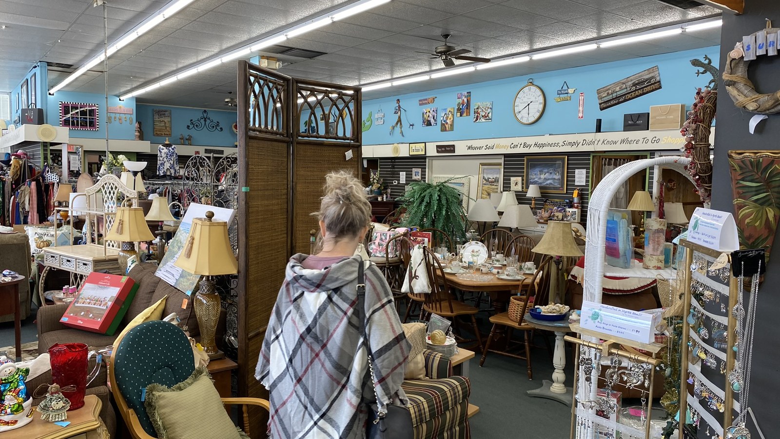 Secondhand merchandise at Upscale Resale in North Myrtle Beach, South Carolina