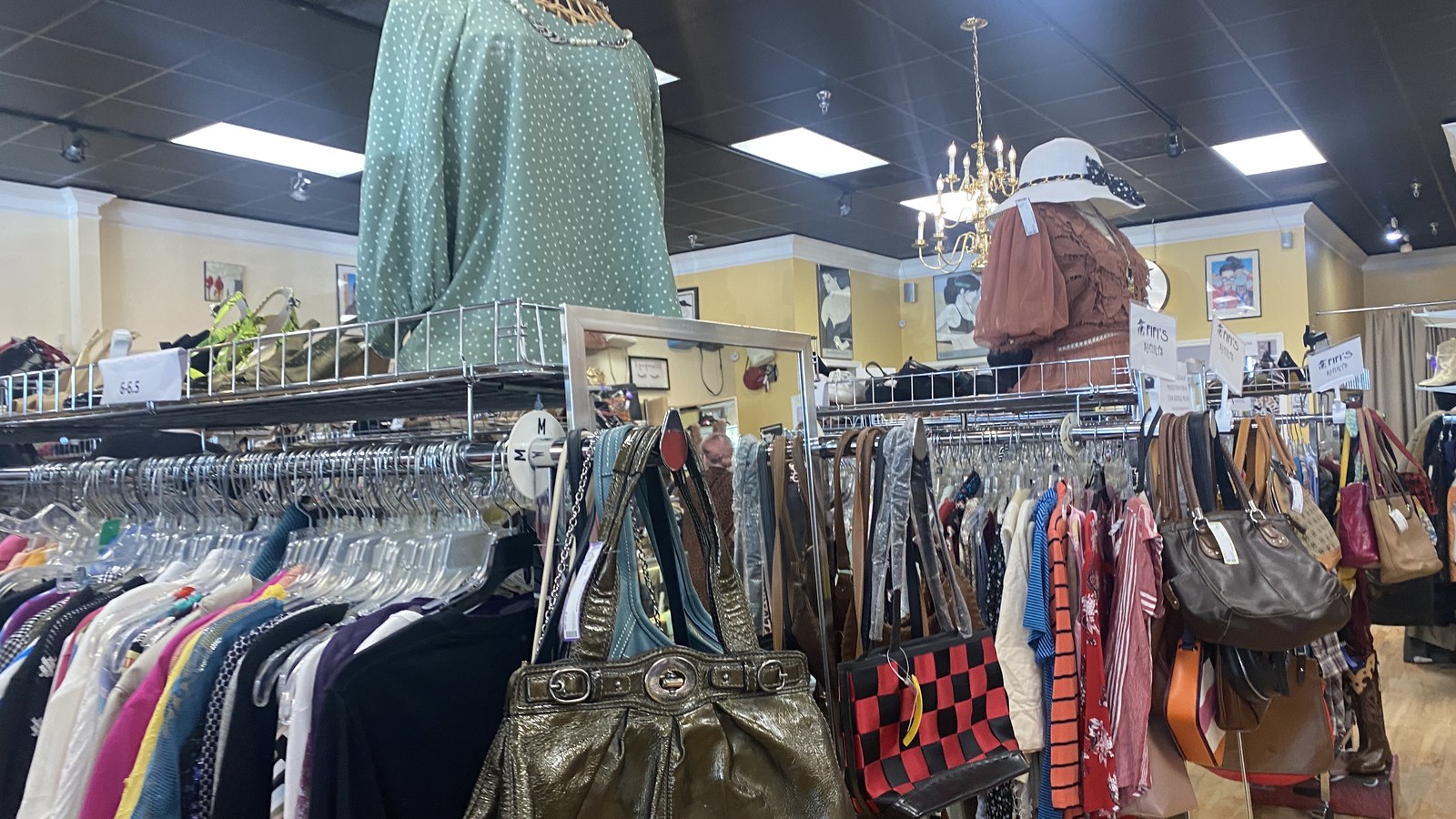 Secondhand merchandise at Fifi's Fine Resale Apparel of Deerwood in Jacksonville, Florida