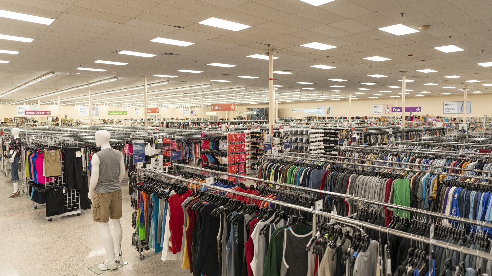 Secondhand merchandise at America's Thrift Stores & Donation Center in Huntsville, Alabama