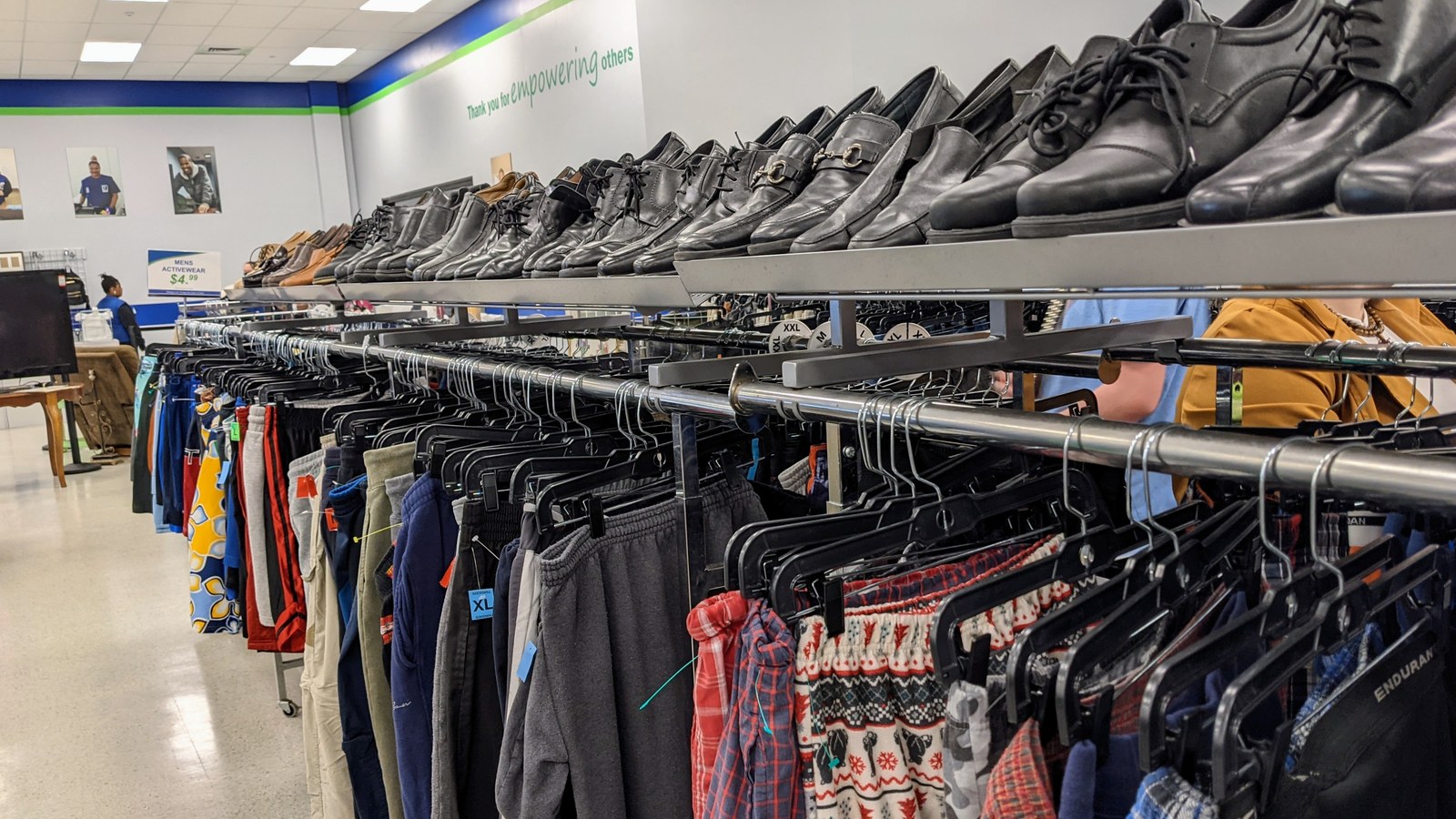 Secondhand merchandise at Goodwill Store & Donation Center in Huntsville, Alabama