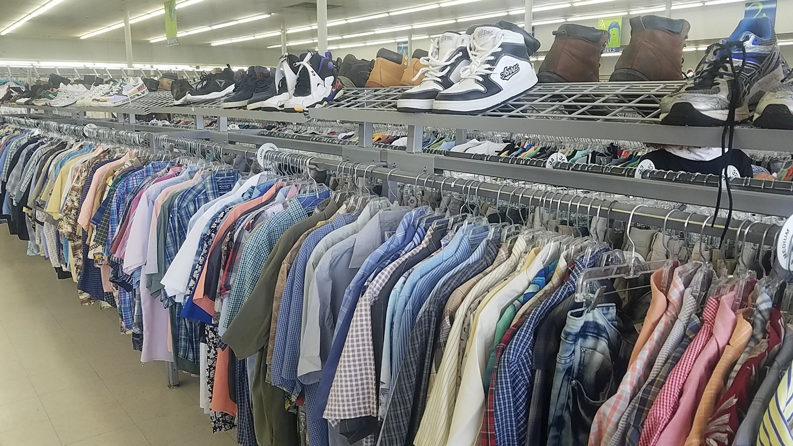 Secondhand merchandise at 2nd Ave in Baltimore, Maryland