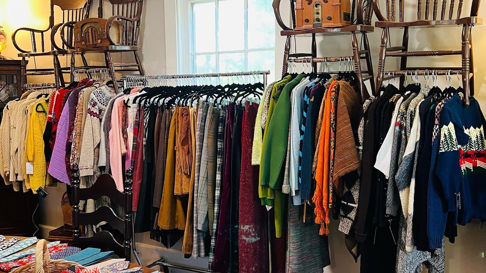 Secondhand merchandise at Nostalgia in Purcellville, Virginia