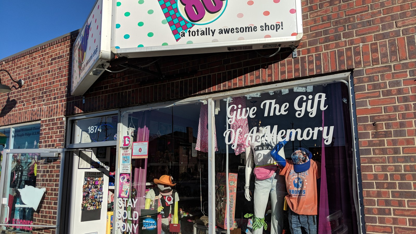 Secondhand merchandise at Fifty Two 80's A Totally Awesome Shop in Denver, Colorado