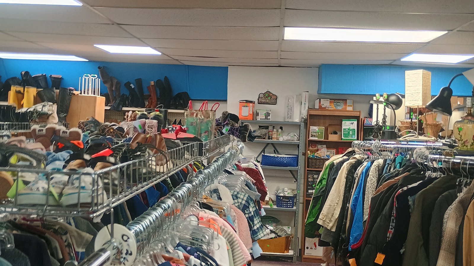 Secondhand merchandise at Sister Thrift in Framingham, Massachusetts
