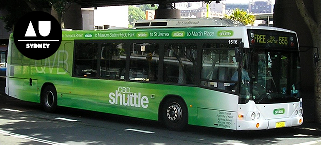 free sydney city bus route 555